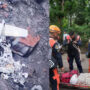 Plane wreckage spotted near active Philippine volcano’s crater