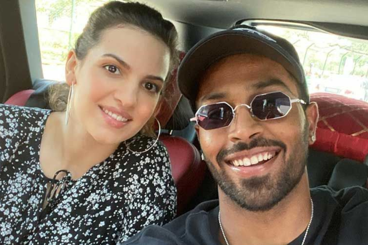 Natasa Stankovic and Hardik Pandya