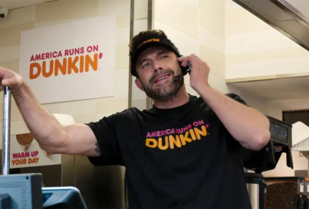 Ben Affleck runs drive-thru in Super Bowl ad with Jennifer Lopez