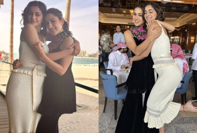 As they dress up Doha in chic outfits, Ananya Panday and Sara Ali Khan have a blast
