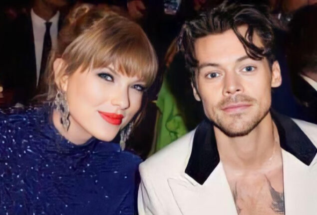 Taylor Swift dances during ex-Harry Styles’ Grammys 2023 performance
