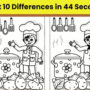 Spot The Difference: Spot 10 differences between the two images