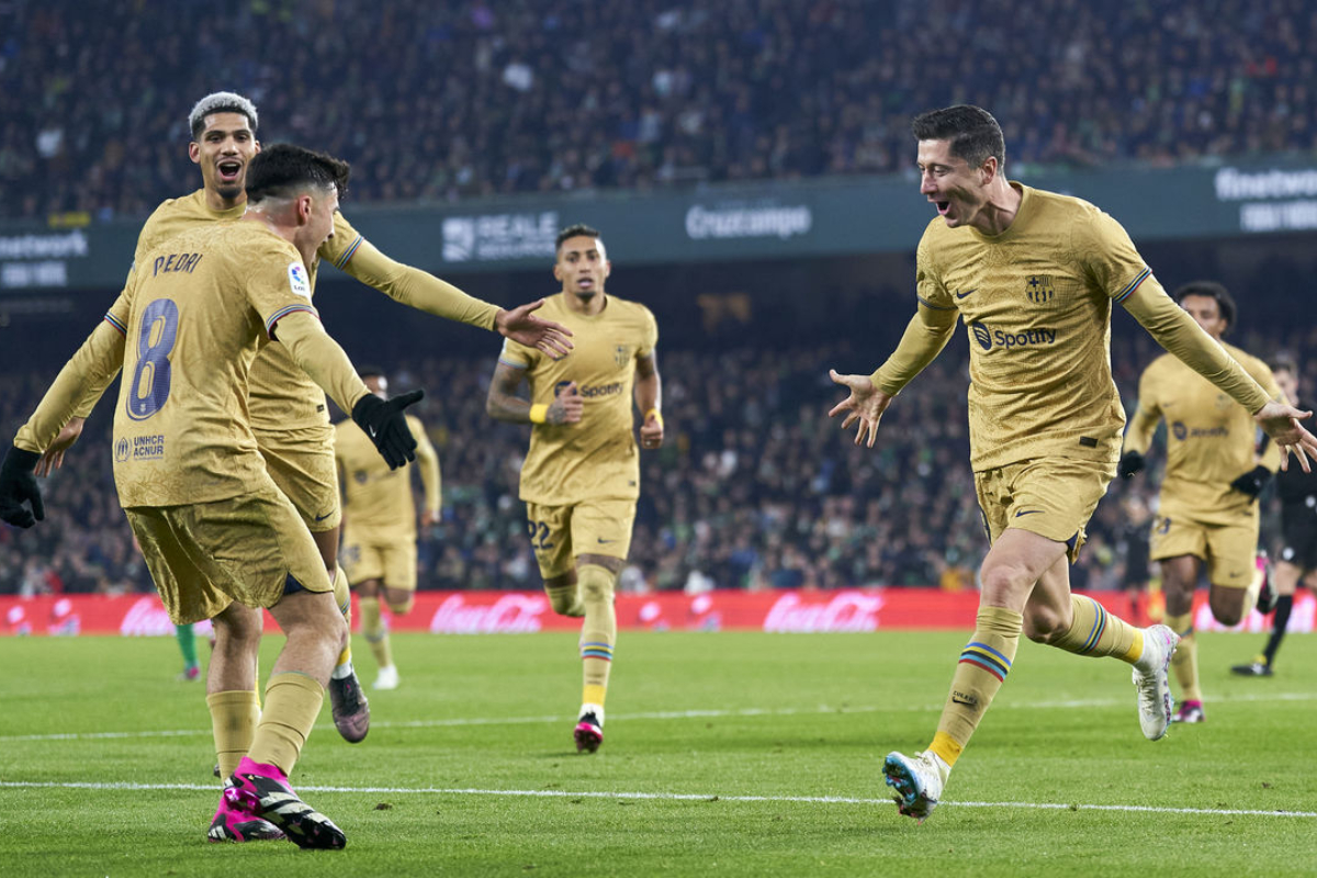 Barcelona against Real Betis