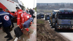 14 aid trucks crossed into northwest Syria, says IOM