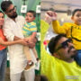 Iqra Aziz posts unseen photos with Yasir Hussain and son