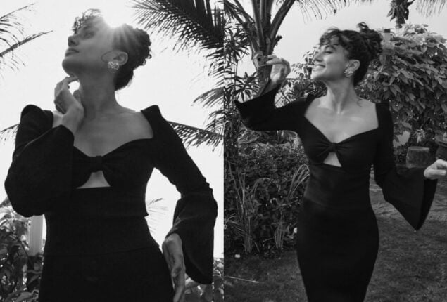 Taapsee Pannu Shows Her Stylish Monochrome Look
