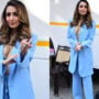 Malaika Arora kills it in a blue pantsuit, setting new standards for formal wear