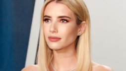 Emma Roberts calls out mother for sharing son’s face