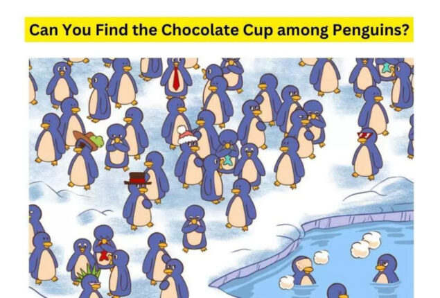 Brain Teaser: Find hidden Cup of Chocolate among Penguins within 7 seconds