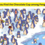 Brain Teaser: Find hidden Cup of Chocolate among Penguins within 7 seconds