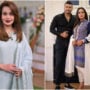 Sadia Imam left wearing western clothes