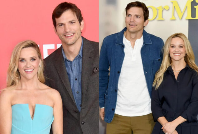 Ashton Kutcher claims he feels awkward with Reese Witherspoon on the red carpet