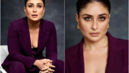 Kareena Kapoor looks stunning in a monotone pantsuit