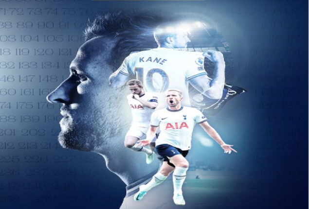 Harry Kane surpassed Greaves after scoring his 267th goal