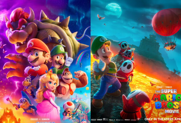 “Super Mario Bros” movie poster shows Luigi in grave danger