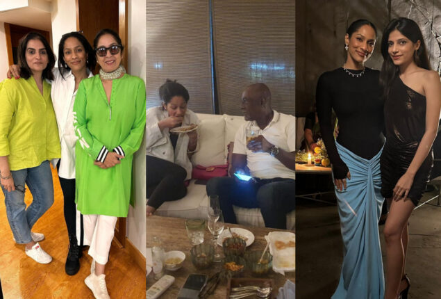 Masaba Gupta with dad Vivian Richards and step-dad Vivek Mehra
