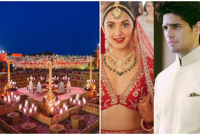 Sidharth Malhotra & Kiara take Pheras at Suryagarh Palace