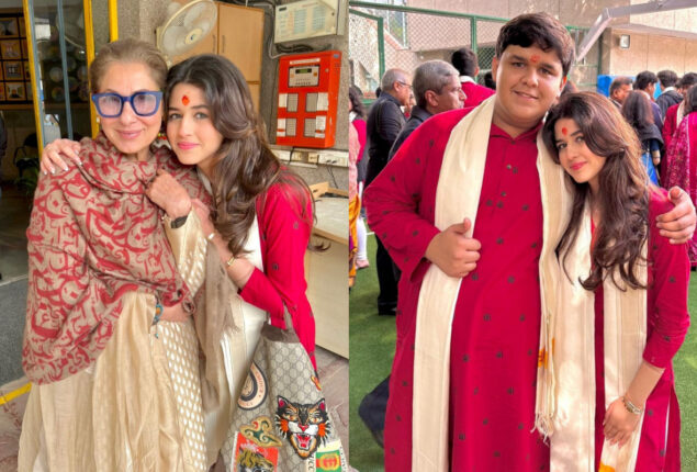 Dimple Kapadia was seen at her granddaughter’s graduation ceremony