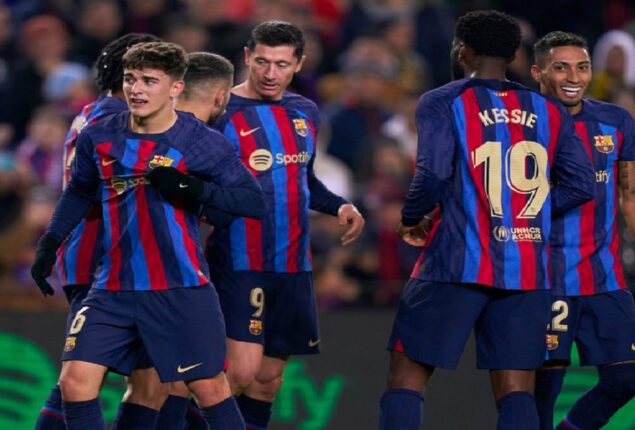 Barcelona beat Sevilla to extend lead in La Liga to eight points