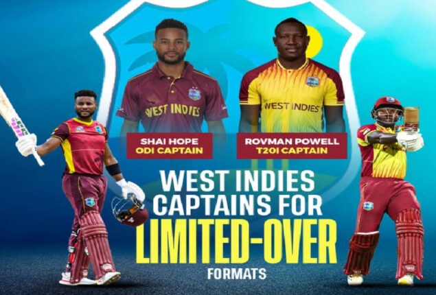 Shai Hope and Rovman Powell break up Windies’ white-ball captaincy
