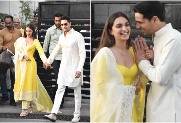 Kiara Advani-Sidharth Malhotra hold hands as they arrive in Mumbai after wedding