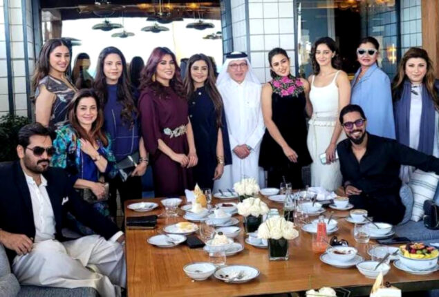 Lollywood stars meet with Bollywood divas in Qatar