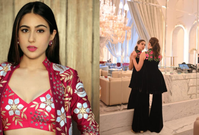 Sara Ali Khan Looks Stunning in Manish Malhotra’s Black Outfit