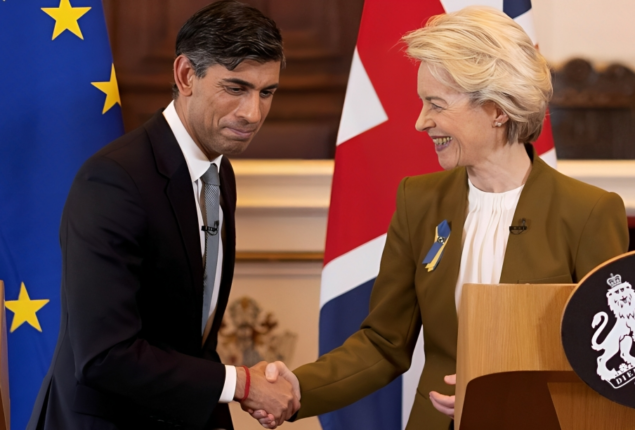Rishi Sunak reaches post-Brexit Northern Ireland agreement with the EU