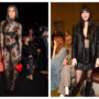 Dua Lipa and Dakota Johnson appeared in sheer looks during Milan Fashion Week