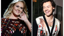 Adele appears to leave following Harry Styles’ Grammy victory
