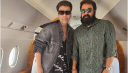 Karan Johar and Mohanlal recently took the same private flight