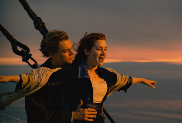 Titanic is being shot on miniature boards by James Cameron