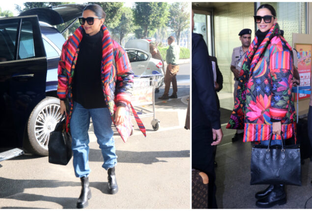 Deepika Padukone looks vibrant and stylish in puffer jacket