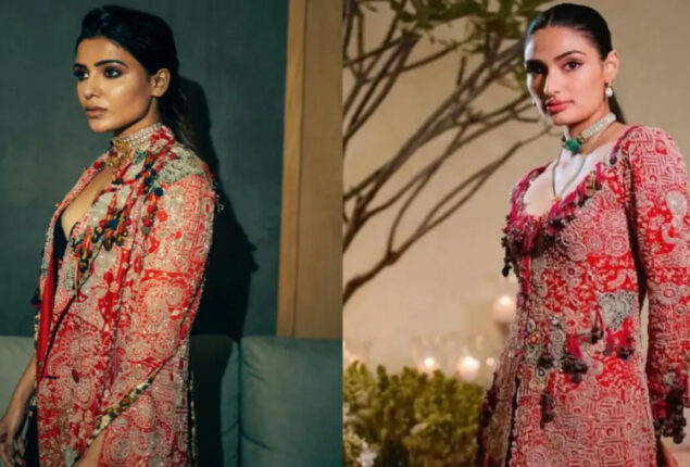 Samantha Ruth Prabhu or Athiya Shetty; Who styled this embellished jacket best?