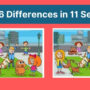 Spot The Difference: Find 6 differences in the two pictures within 11 seconds