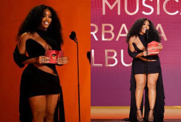 SZA shines at Grammys 2023 in barely-there little black dress