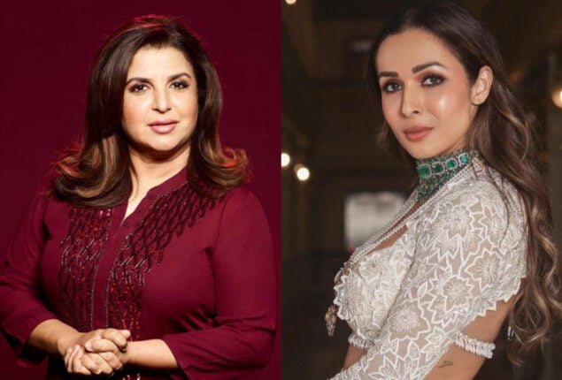 Farah Khan poses in Delhi with Malaika Arora, the “eternal hottie”