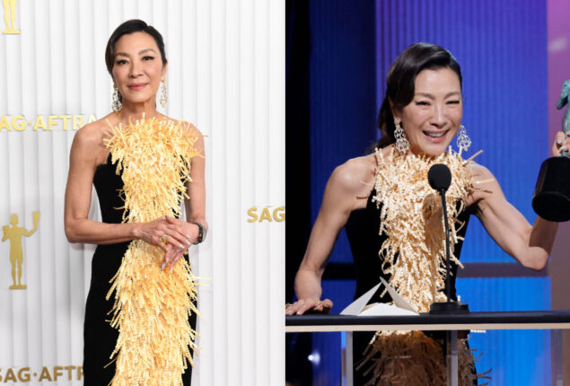 Michelle Yeoh stuns in Schiaparelli gown at SAG Awards 2023