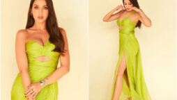 Nora Fatehi looked radiant in an ‘Amelia’ gown