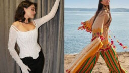 Esra Bilgic shows off her curves in a revealing outfit