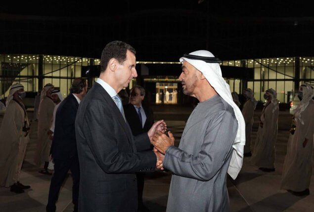 Bashar al-Assad thanks UAE for ‘huge’ aid after quake