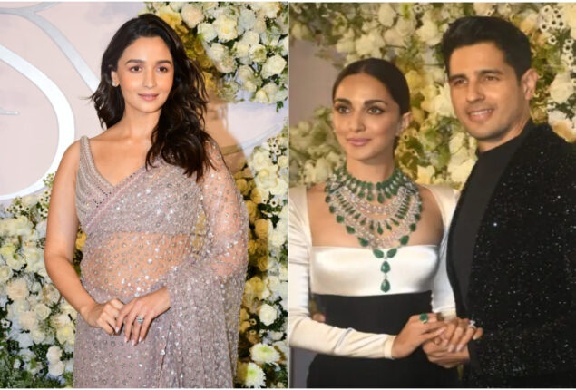 Alia Bhatt makes glamorous entry at Sidharth-Kiara’s wedding reception