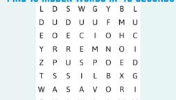 Word Search Puzzle: Spot 10 words in the image in 43 seconds
