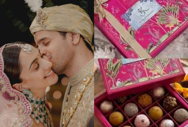 Sidharth Malhotra and Kira Advani’s wedding sweet box pictures