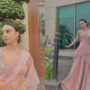 Mehar Bano Exudes Irresistible Charm In Blush Pink Saree