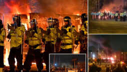 Violence outside a British hotel for asylum seekers leads to 15 arrests