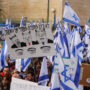 Israelis protest judicial reforms in front of parliament