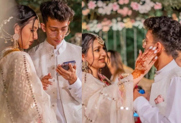 Nimra Asad & Asad Pervaiz share their new snaps from a wedding
