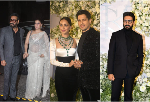 Ajay Devgn, Kajol, Abhishek Bachchan, and others attended Sidharth-Kiara’s reception