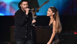 Ariana Grande returns to music with a remix of The Weeknd’s hit